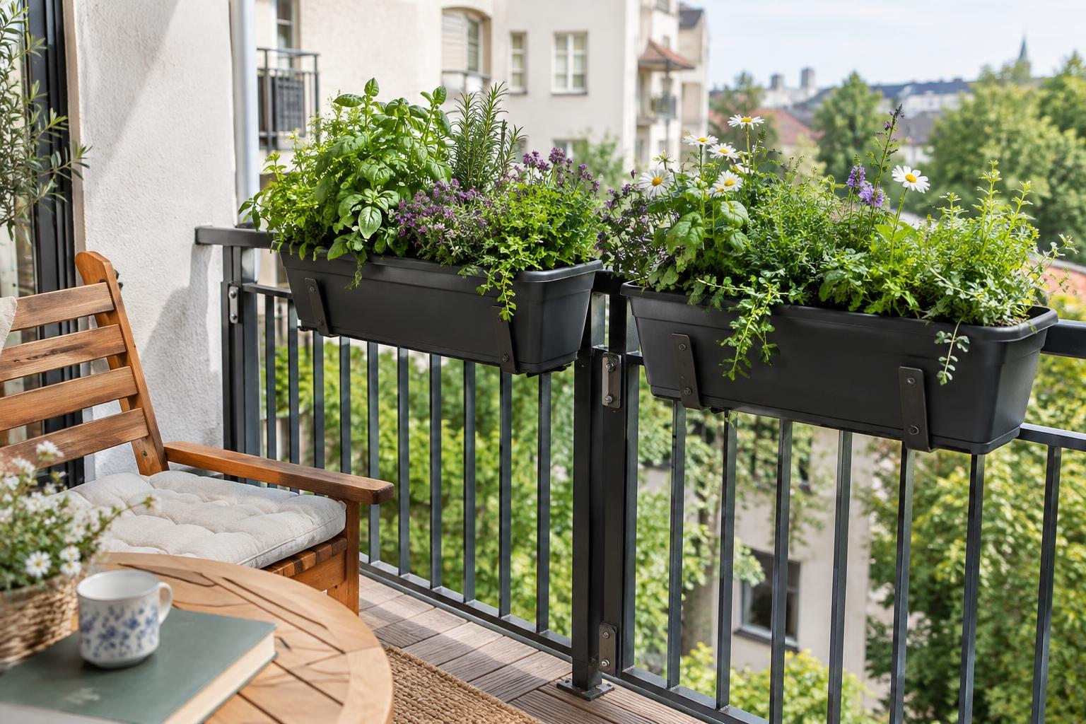 How to Choose and Safely Attach Railing Planters
