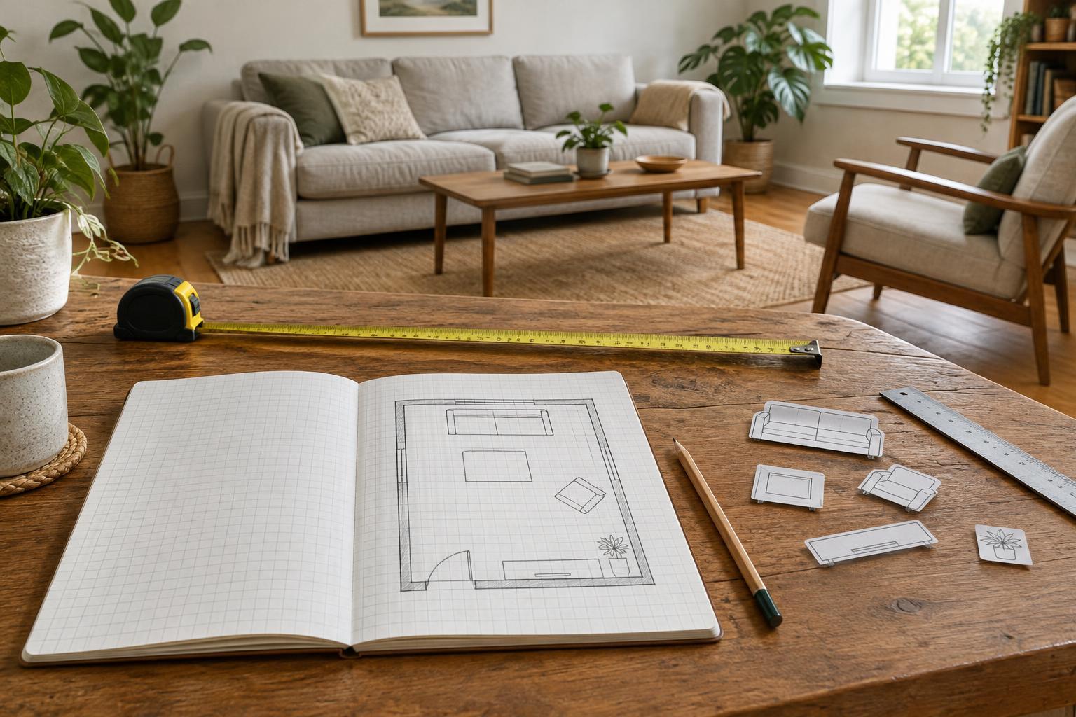 How to Measure a Room and Sketch a Furniture Layout to Scale