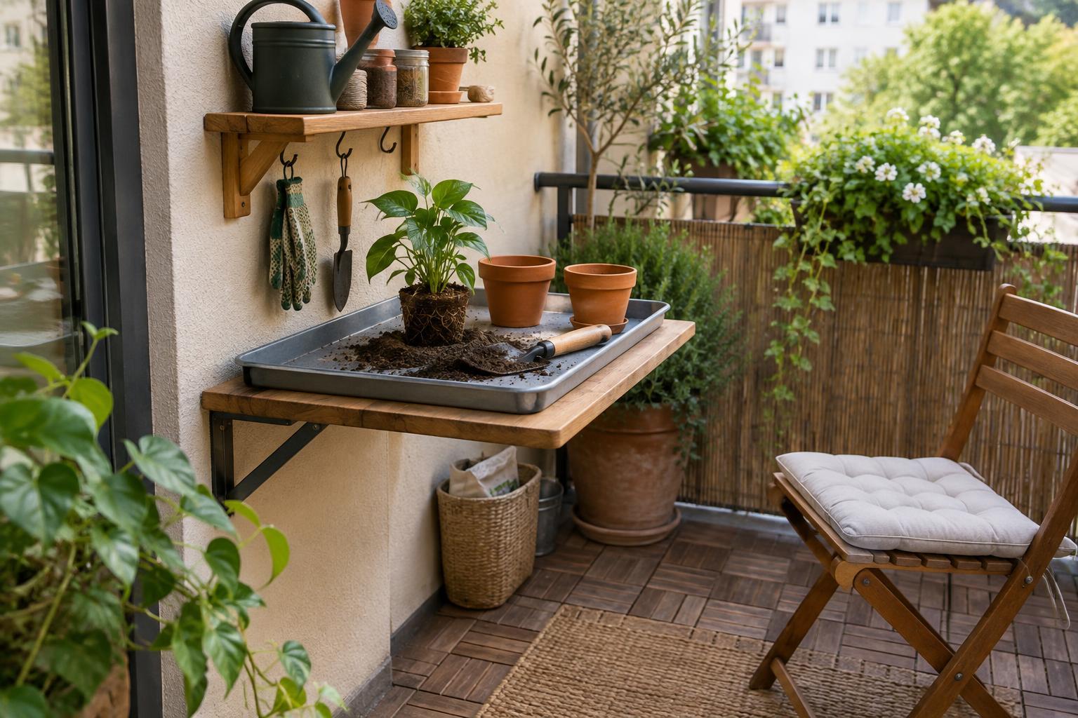How to Set Up a Compact Potting Station in a Small Outdoor Space