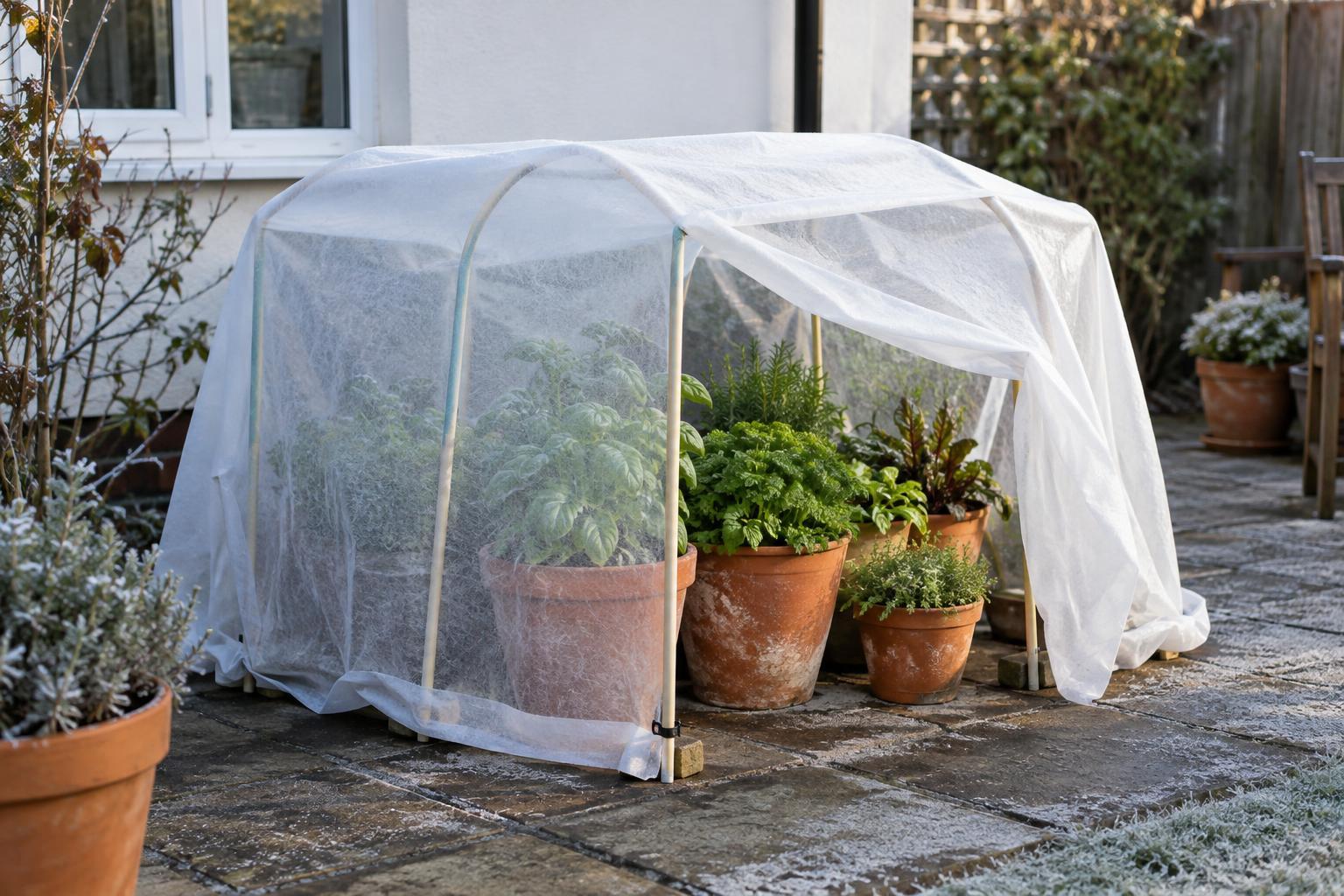 How to Build a Simple Frost-Cover Frame for Patio Planters