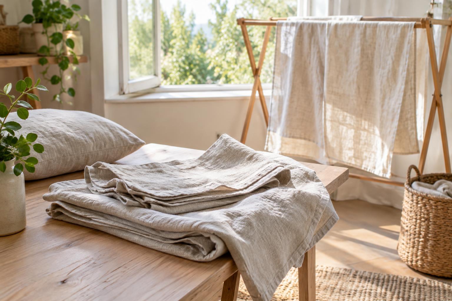 How to Wash and Store Linen Home Textiles Without Unwanted Shrinkage