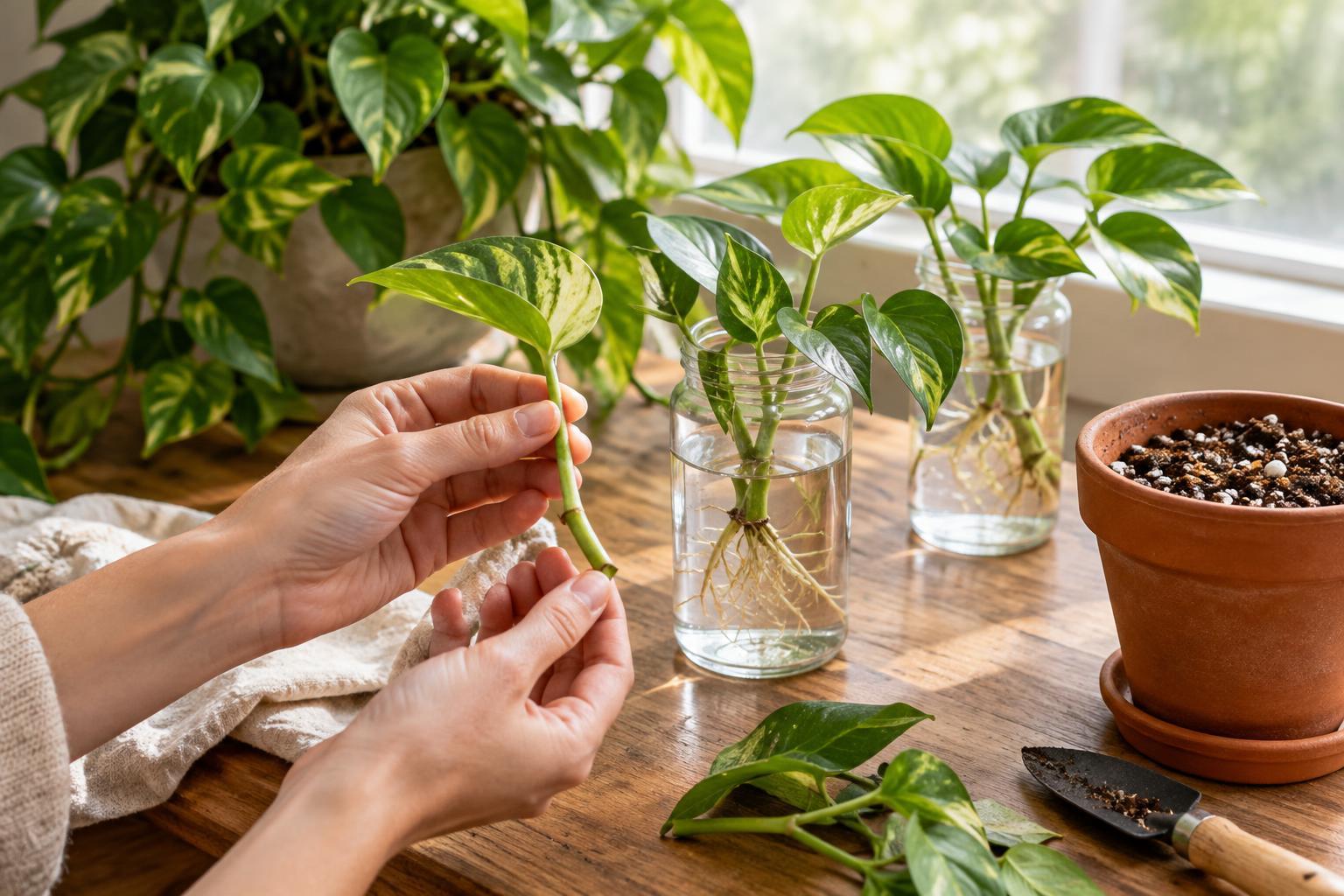 How to Propagate Houseplants From Stem Cuttings