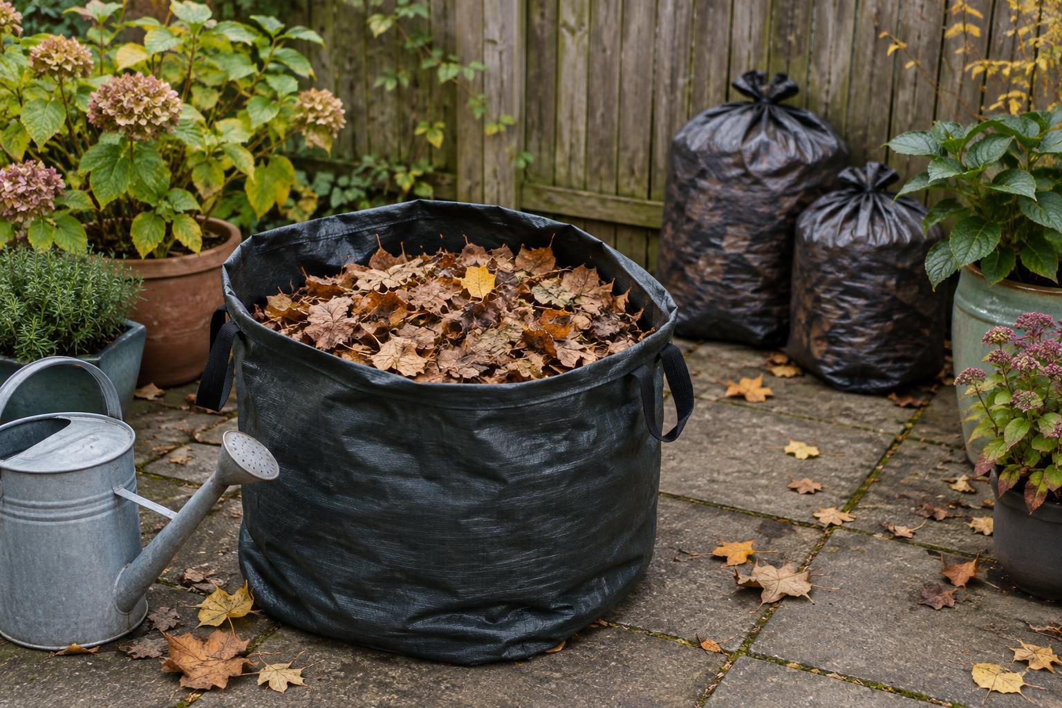 How to Make Leaf Mold in Bags from Autumn Leaves